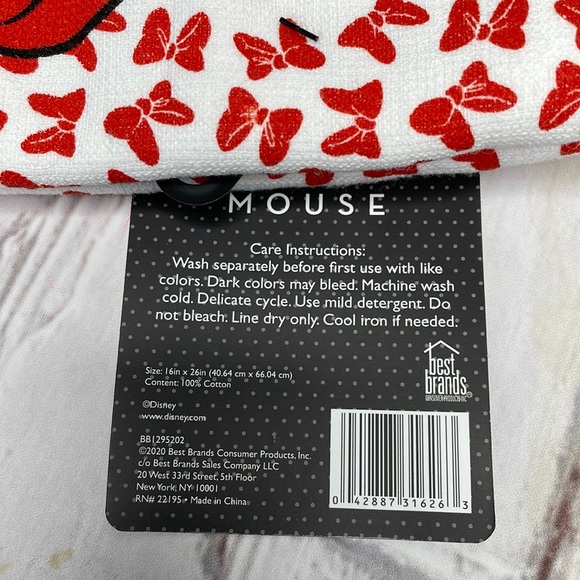 Disney Minnie Mouse 2 Pack Kitchen Tea Towels - Picture 4 of 4